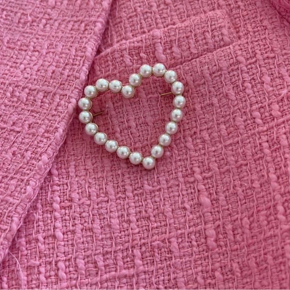 ZARA Pink Tweed Blazer and Skort Set - Picture 2 of 5